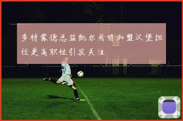 多特蒙德总监凯尔或将加盟汉堡担任更高职位引发关注